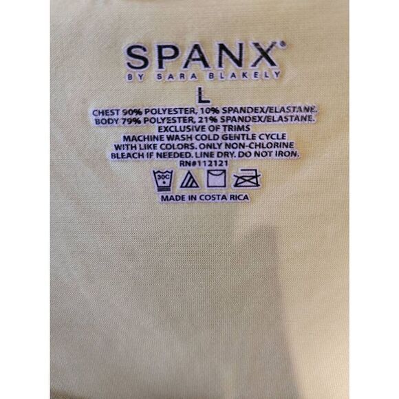 Spanx by Sara Blakely Nude Tank Top Polyester Spandex Shape Wear Size L - Picture 2 of 3